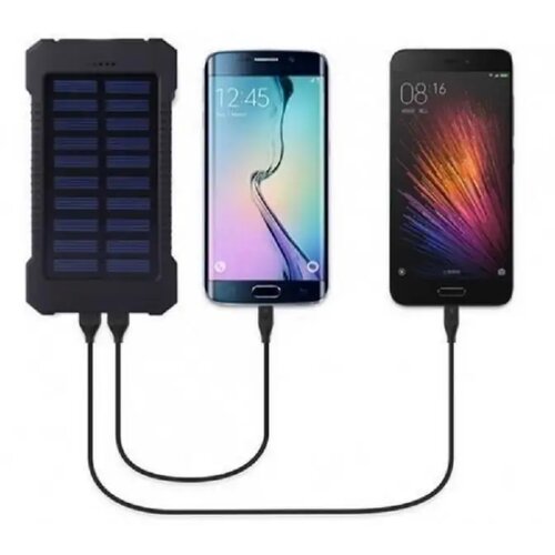 Gembird HRD-T12 ** solar power bank 12000mAh 2xUSB, LED,(959) Cene