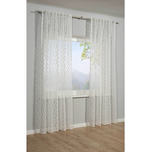 Sehlbach Bijela prozirna zavjesa 140x245 cm Diamant Scherli &amp;ndash; Slike