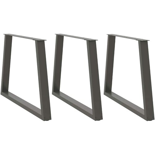  Noge za blagovaonski stol V-oblika 3 kom antracit 90 x (72-73,3) cm čelik Cijene