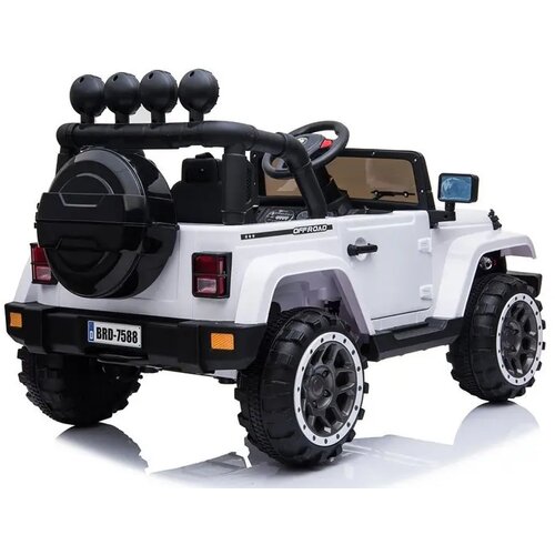Lean Toys Avto na akumulator Jeep BRD-7588 bela lea Slike