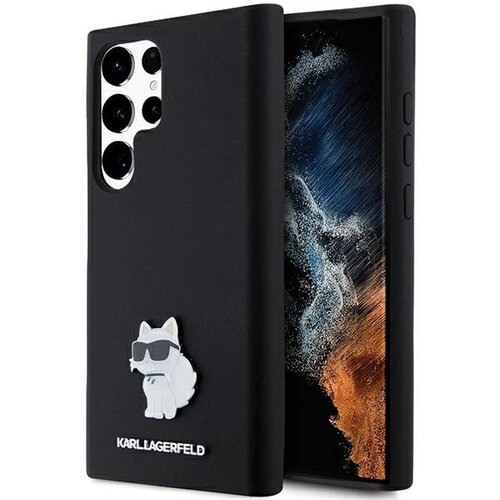 Karl Lagerfeld ETUI SILICONE CHOUPETTE METAL PIN NA SAMSUNG GALAXY S23 ULTRA - CZARNE, (21899066) Cene