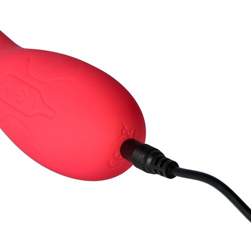 Virgite Essentials Vibrator Virgite With Tapping Function V8 Pink Slike
