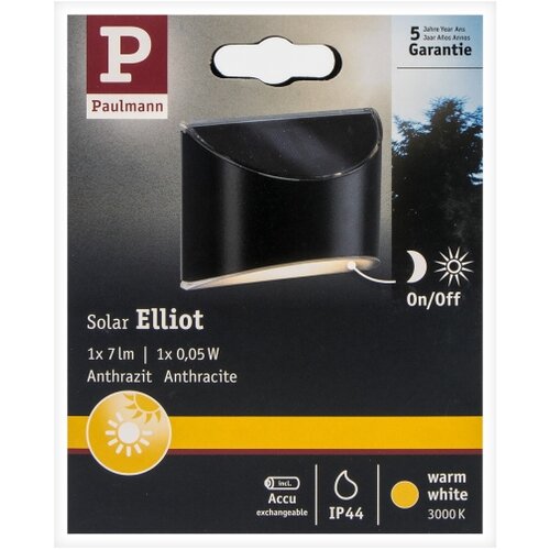  Paulmann 94233 - LED/0,05W IP44 Solarno zidno svetlo ELLIOT 1,2V Slike