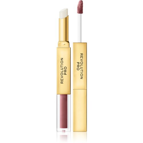 Revolution Supreme Stay 24h Lip Duo ultra mat tekoča &amp;scaron;minka z balzamom odtenek Seclusion 2,5 g Slike