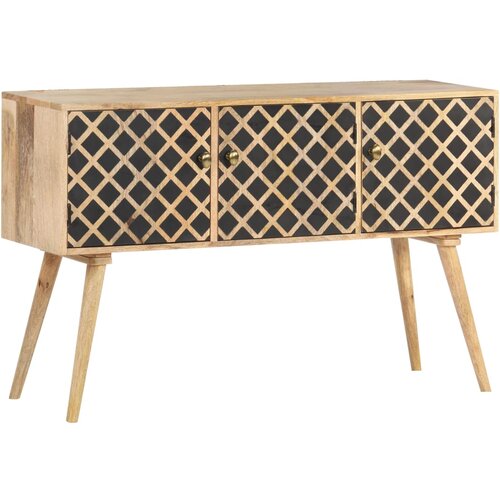 VidaXL Komoda 118x35x75 cm trden mangov les Slike