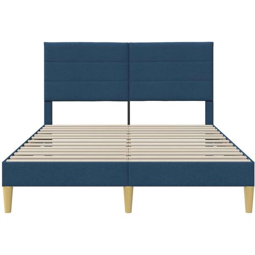  Okvir za krevet s uzglavljem Plava 120 x 190 cm tkanina - Plava 120 x 190 cm Slike