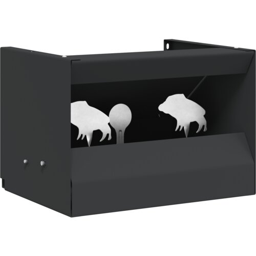 vidaXL Kutija za zamku metaka Crna 29 x 22 x 20 cm Čelik Cijene