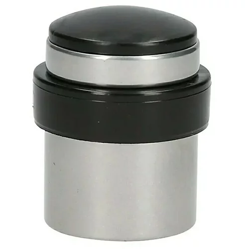 x Zaustavljalec vrat (33 x 41 mm, srebrna/črna, montaža: z vijaki)