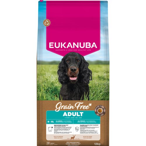Eukanuba Grain Free Adult divljač - 2 x 12 kg Cene
