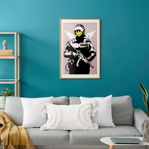  Plakat - Policeman 21x30 Zlatni okvir s margom Slike