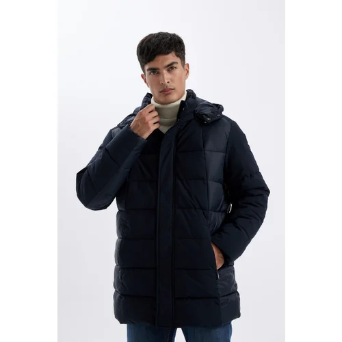 Defacto Slim Fit Slim Fit Hooded Lined Parka Coat