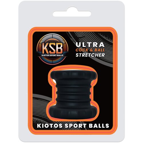 Kiotos KSB Silicone Cockring &amp;amp; Ball Stretcher Ultra Black Slike