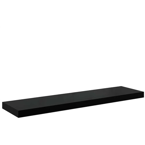  Plutajuće zidne police 2 kom sjajne crne 90 x 23,5 x 3,8 cm MDF Slike