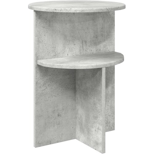 vidaXL Bocni stol Betonska siva Ø 39 5 x 55 cm Konstruirano drvo - Betonska siva Cene