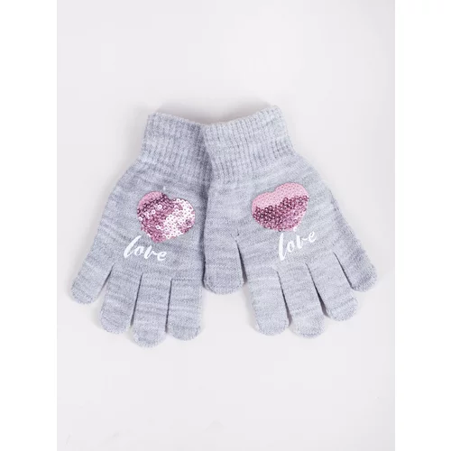 Yoclub Kids's Gloves RED-0099G-AA50-008