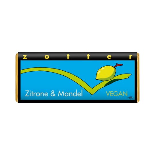 BIO čokolada - &amp;quot;limona &amp;amp; mandlji&amp;quot;, VEGAN Slike