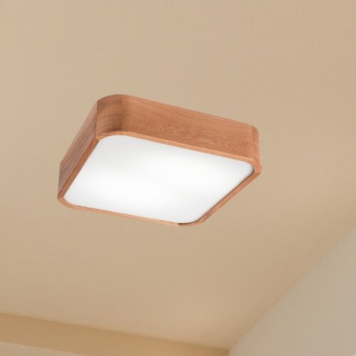  plafonsko svetlo oak square 2xE27/15W/230V 35x35 cm hrast Slike