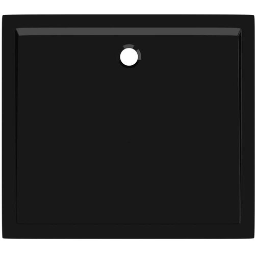 VidaXL Pravokutna ABS tu&amp;scaron;-kada crna 80 x 90 cm Slike