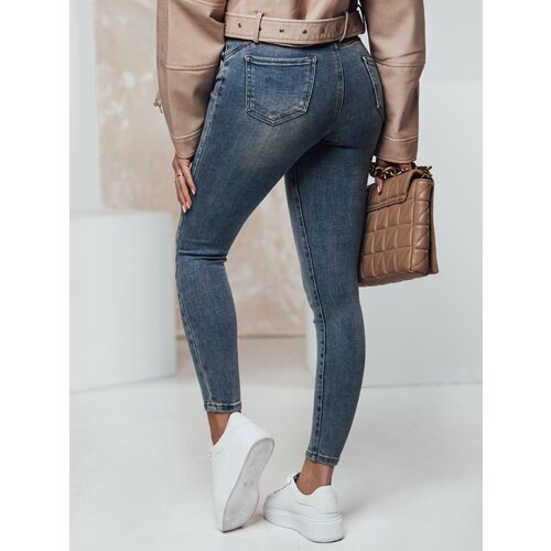 DStreet Spodnie damskie FIGURISS z push up'em jeansowe Cene