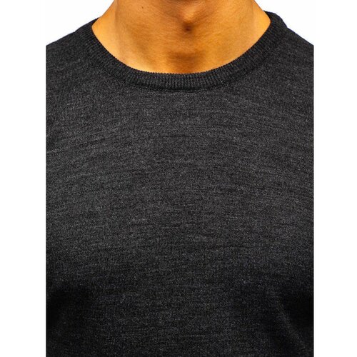 DStreet Fashionable men's sweater BOLF 2300 - dark gray, Slike