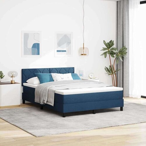 Box spring krevet s madracem Plava 160 x 200 cm tkanina Cene