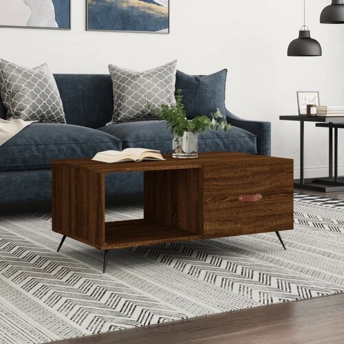  Stolić za kavu Smeđa hrasta 90x50x40 cm konstruirano drvo Cijene
