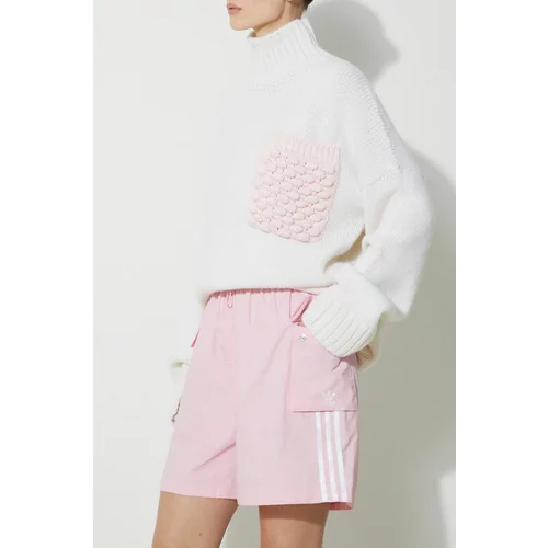 Adidas Kargo hlače rosé / bela