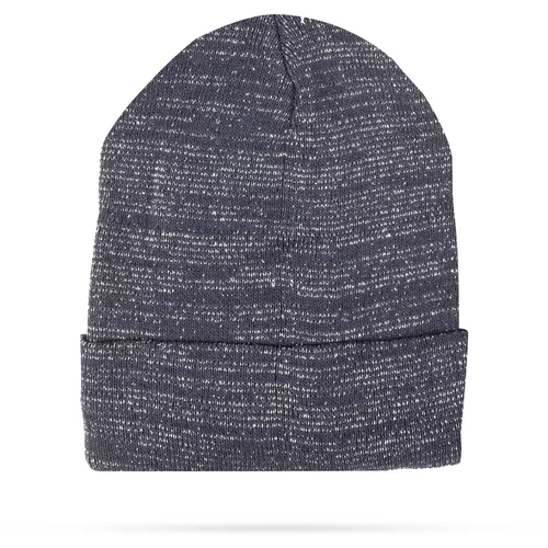 Delight zimska pletena kapa - modra - bleščeča