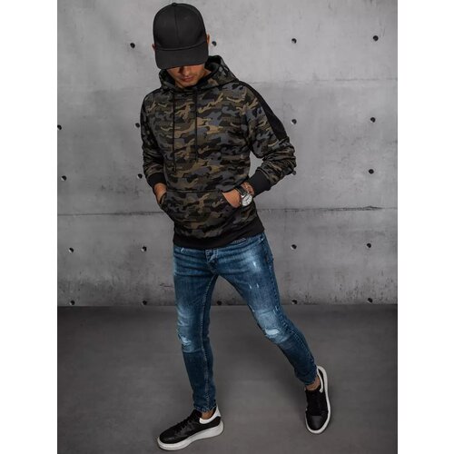 DStreet Mu&amp;scaron;ka dukserica Camo Slike