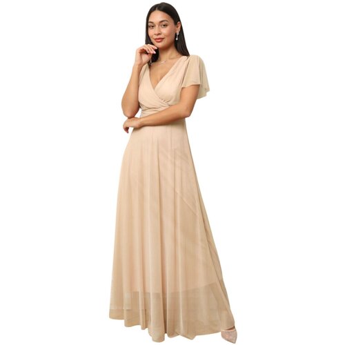 La Modeuse Dolge obleke 74821_P176760 Bež Cene