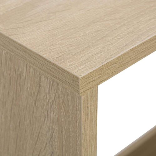 VidaXL Barski stol s 2 stolne ploče boja hrasta 130 x 40 x 120 cm Slike