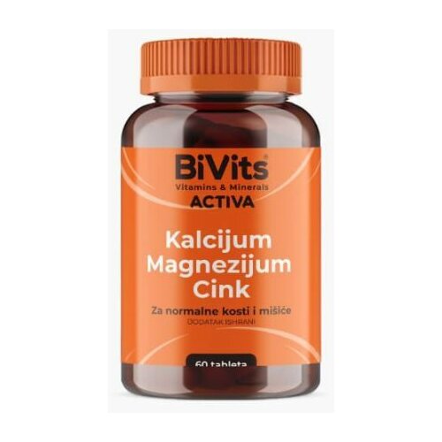 BiVits Activa Kalcijum + Magnezijum + Cink A60 Slike