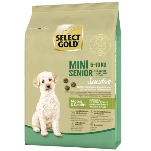 Select Gold Sensitive Senior Mini raca in krompir 4 kg Cene