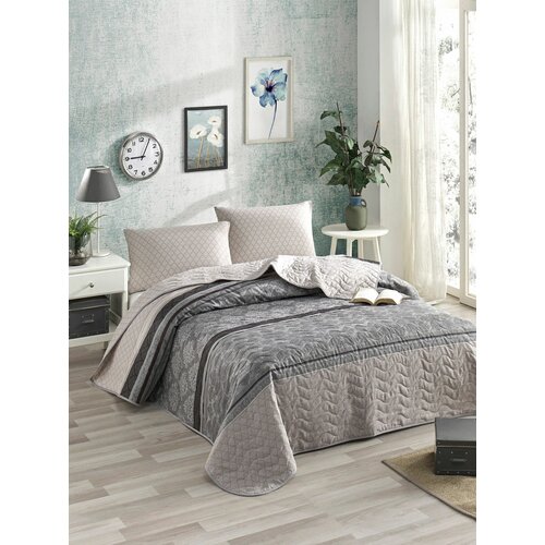 creative - grey greydark grey double bedspread set Slike