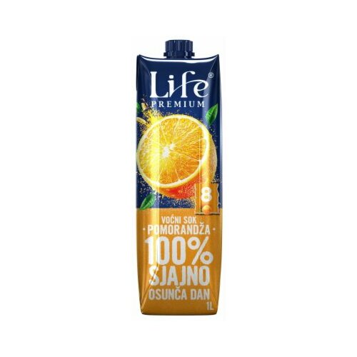 Nectar life premium 100% voćni sok pomorandža 1L tetra brik Slike