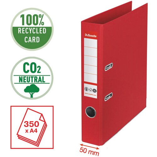 Registrator A4 USKI SAMOSTOJEĆI CO2 NEUTRAL VIVIDA ESSELTE 627575 CRVENI!! Slike