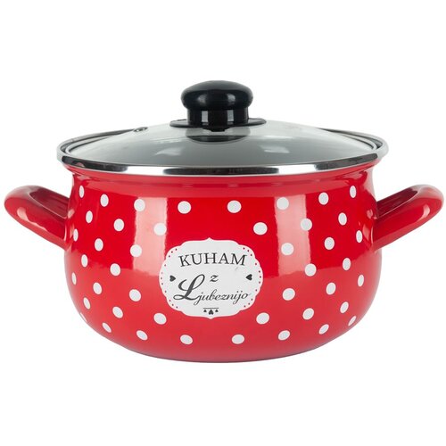 Alpeks Home ALPEKSHOME, KUHAM Z LJUBEZNIJO, KOZICA VISOKA S POKROVOM, 18 CM, 2.6 L, 1 KOS, (22153233) Cene