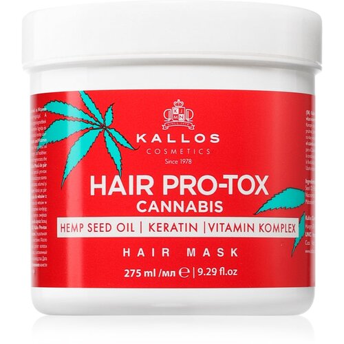 Kallos Hair Pro-Tox Cannabis regeneracijska maska za lase s konopljinim oljem 275 ml Cene
