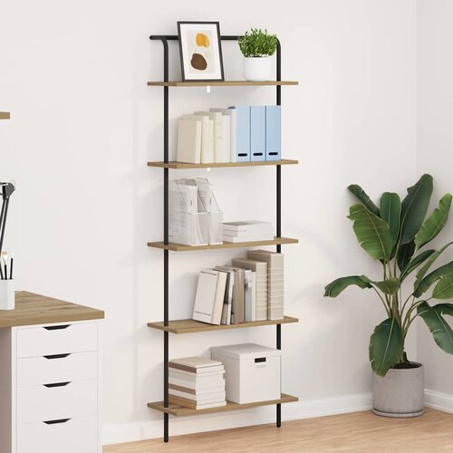 VidaXL Polica hrast artisan 60 x 24 x 168 cm Konstruirano drvo Slike