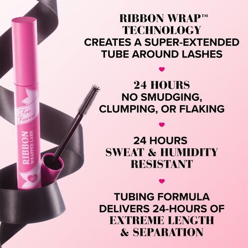 Too Faced Ribbon Wrapped Lash Extreme Lenght Mascara maskara za produženje trepavica za volumen i uvijanje trepavica 8 ml Slike