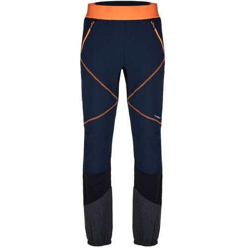 LOAP Men&amp;#039;s trousers URKARON Blue/Black/Orange Slike