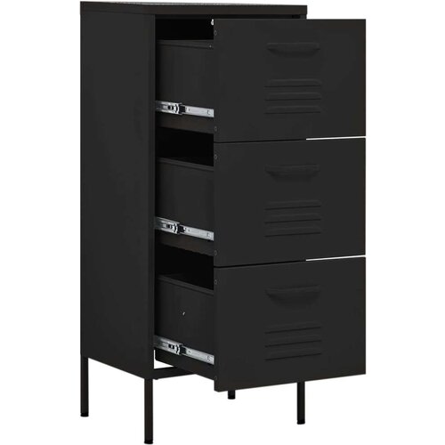 VidaXL Ormarić za pohranu crni 42 5 x 35 x 101 5 cm čelični Slike