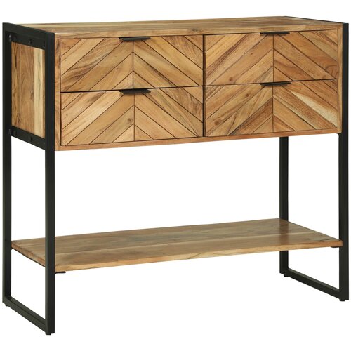  Konzolna stolica Smeđa 90 x 35 x 80 cm Čvrsto drvo akacije Cijene