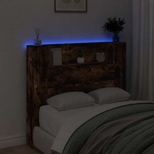  Uzglavlje S LED lampica Dimljeni hrast 120 x 16 5 x 103 5 cm Slike