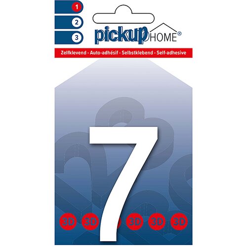 Rio 3D Home Kućni broj (Visina: 6 cm, Motiv: 7, Bijele boje, Plastika, Samoljepljivo) Cijene