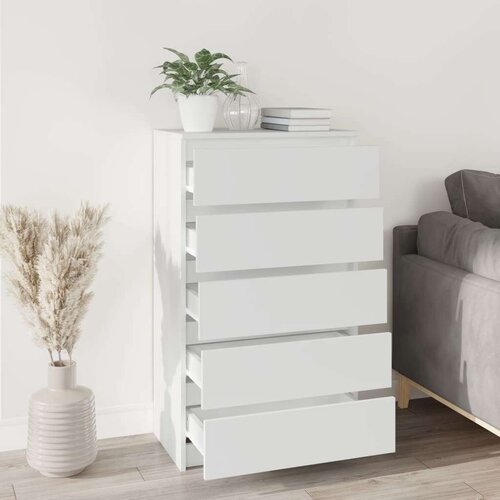 VidaXL ladičar bijeli 60 x 36 x 103 cm od konstruiranog drva Slike
