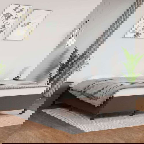  Posteljni okvir rjav 140x200 cm umetno usnje, (20795007) Cene