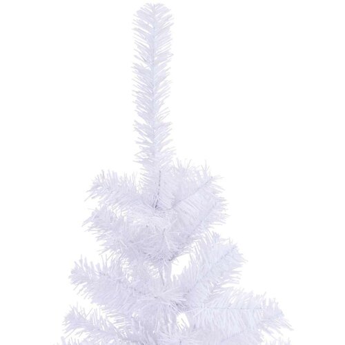 VidaXL Umjetno božićno drvce s stalakom Bijelo 150 cm PVC i čelik Slike