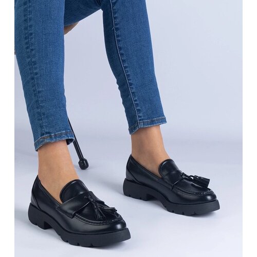 D/CEO marka niezdefiniowana Black classic oxford shoes with tassels Esitta Cene