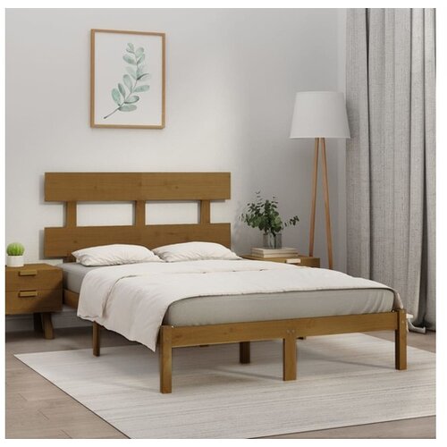  Okvir Za krevet od masivne borovine boja meda 200 x 200 cm Cene